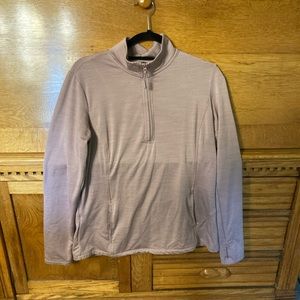 Eddie Bauer Dusty Rose 1/2 Zip Pullover Jacket Size Large - Host Pick